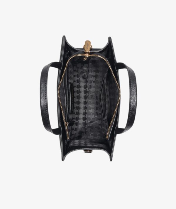 KARL LAGERFELD MAYBELLE SATCHEL BAG WITH CHOUPETTE CHARM in Black