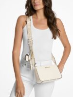 MICHAEL KORS Jet Set Saffiano Leather Crossbody Bag with Case for Apple Airpods Pro IN Cream