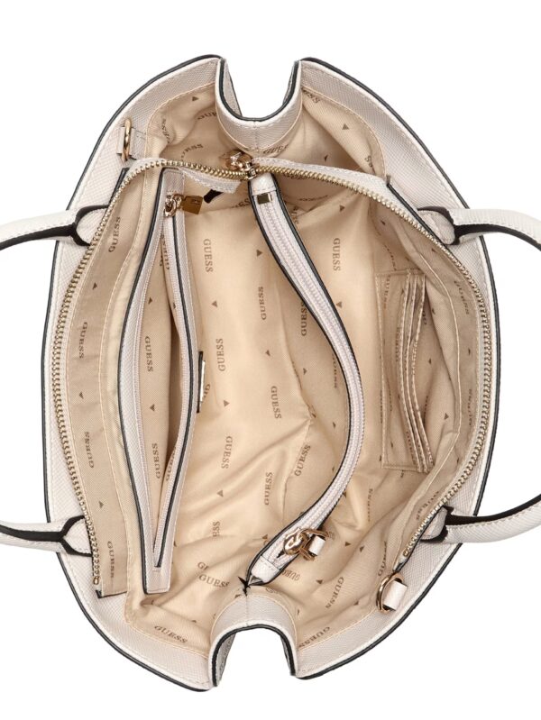 GUESS BOLENA MINI SATCHEL IN WHITE