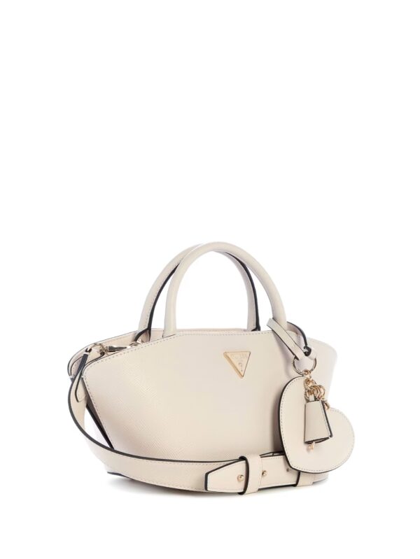 GUESS BOLENA MINI SATCHEL IN WHITE