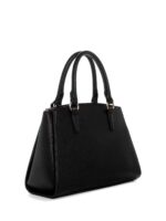 GUESS Kyrie Saffiano Satchel IN BLACK