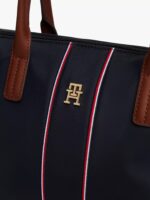 TOMMY HILFIGER Signature Stripe Mini Tote Bag IN NAVY BLUE