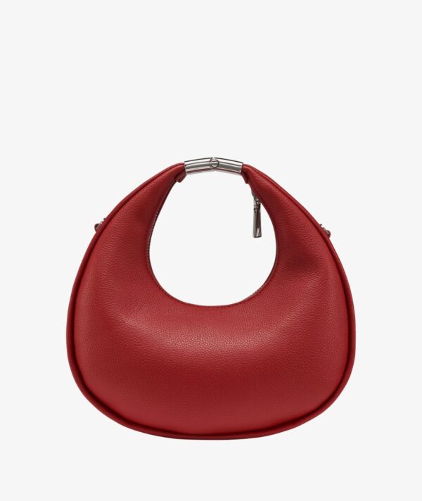 DKNY Margot Crescent Small Crossbody Bag in RUBY RED