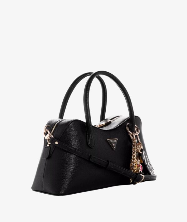 GUESS Davina Medium Satchel Bag IN BLACK