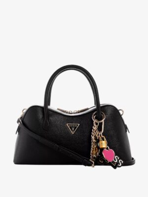 GUESS Davina Medium Satchel Bag IN BLACK