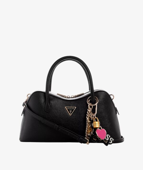 GUESS Davina Medium Satchel Bag IN BLACK