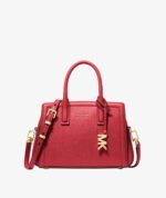 Michael Kors Laila Extra Small Leather Crossbody Bag IN CRIMSON