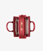 Michael Kors Laila Extra Small Leather Crossbody Bag IN CRIMSON