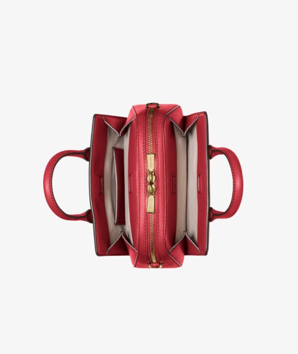 Michael Kors Laila Extra Small Leather Crossbody Bag IN CRIMSON