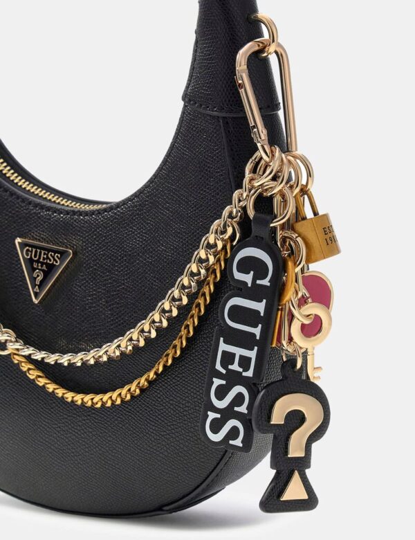 GUESS Davina Small Shoulder Bag IN BLACK