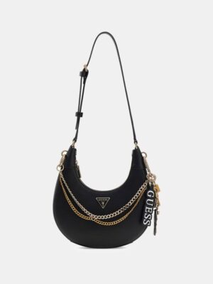 GUESS Davina Small Shoulder Bag IN BLACK