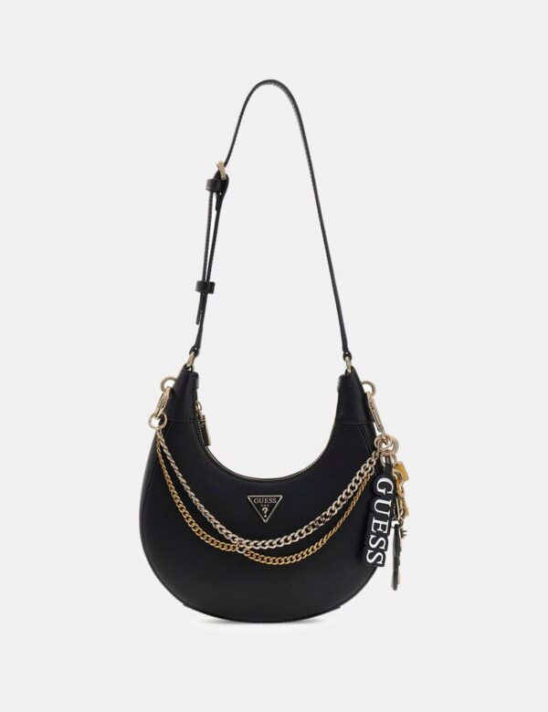 GUESS Davina Small Shoulder Bag IN BLACK