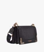KARL LAGERFELD PARIS Camille leather Shoulder Handbag in black