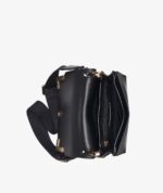 KARL LAGERFELD PARIS Camille leather Shoulder Handbag in black