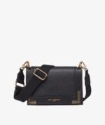 KARL LAGERFELD PARIS Camille leather Shoulder Handbag in black