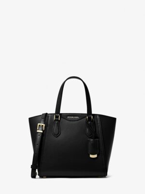 Michael Kors Taryn Small Leather Convertible Bag IN BLACK