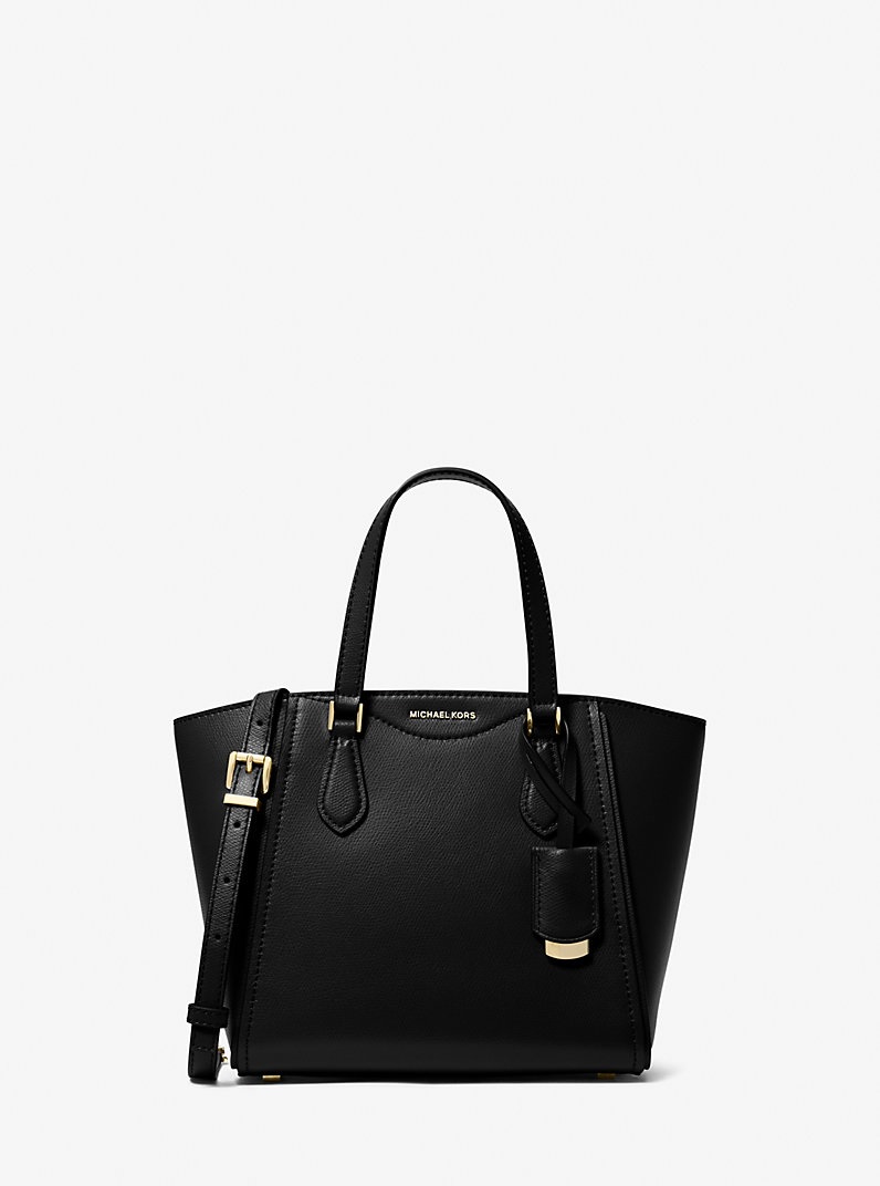 Michael Kors Taryn Small Leather Convertible Bag IN BLACK