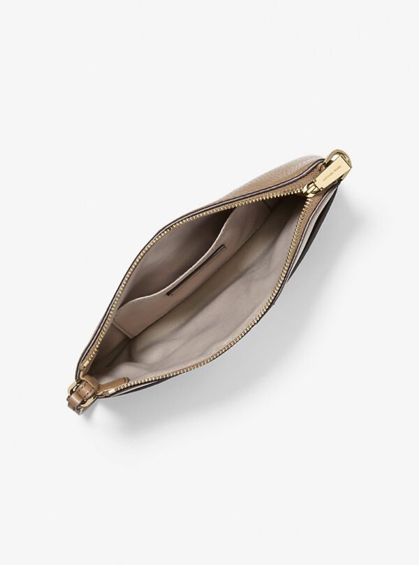 Michael Kors Medium Pebbled Leather Wristlet IN HUSK