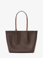 Michael Kors Carson Large Signature Logo Tote Bag in Brown