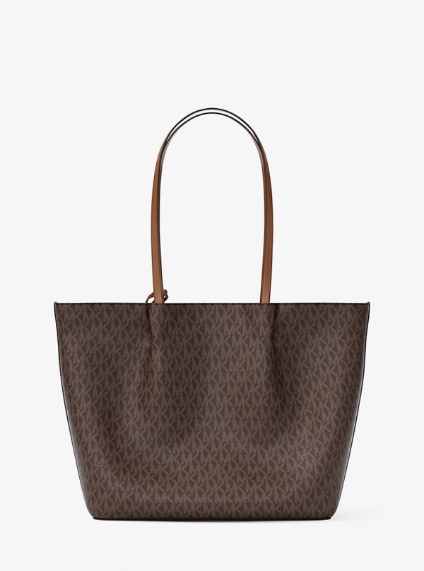 Michael Kors Carson Large Signature Logo Tote Bag in Brown