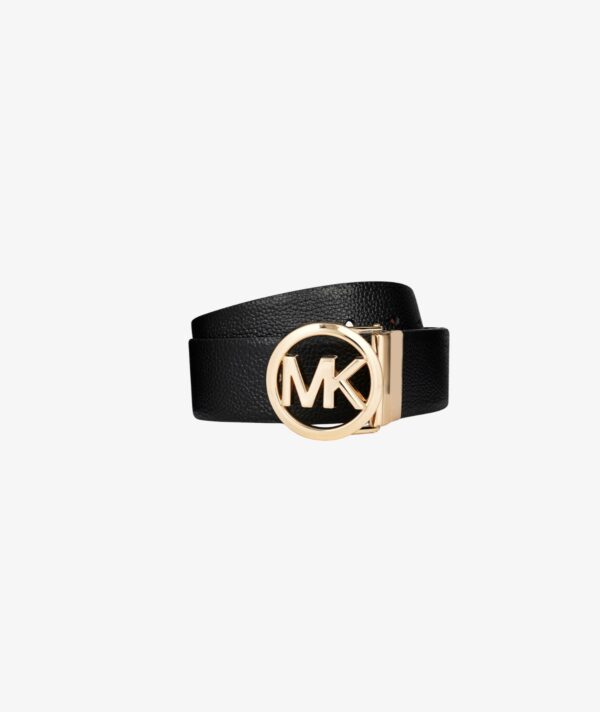 Michael Kors Reversible 2 IN 1 Logo and Smooth Belt IN BROWN AND BLACK