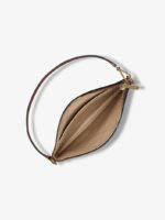 Michael Kors Small Signature Logo Convertible Wristlet in Brown