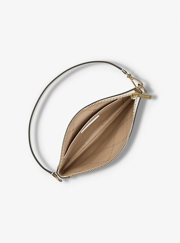 Michael Kors Small Signature Logo Convertible Wristlet in Vanilla