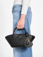 GUESS BOLENA MINI SATCHEL IN BLACK