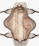 GUESS Evie Small Satchel Bag in Beige