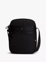 TOMMY HILFIGER MEN Tommy Logo Mini Reporter Bag in black