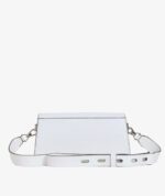 KARL LAGERFELD PARIS Tropez Small Leather Crossbody bag In white