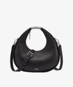 DKNY Margot Crescent Small Crossbody Bag in black