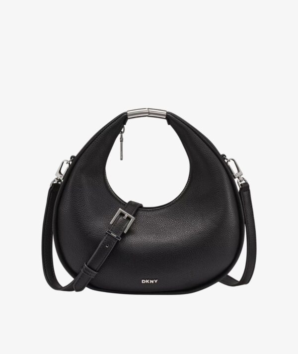 DKNY Margot Crescent Small Crossbody Bag in black