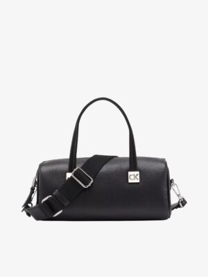 Calvin Klein Rue East-West Top Handle Convertible Satchel in black