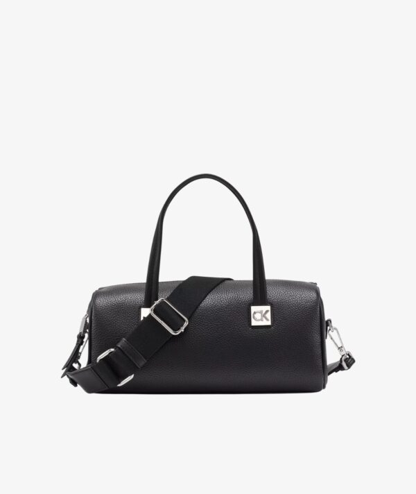 Calvin Klein Rue East-West Top Handle Convertible Satchel in black