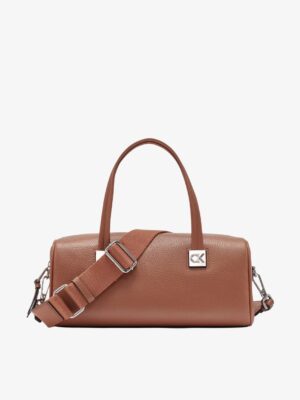 Calvin Klein Rue East-West Top Handle Convertible Satchel in CARAMEL