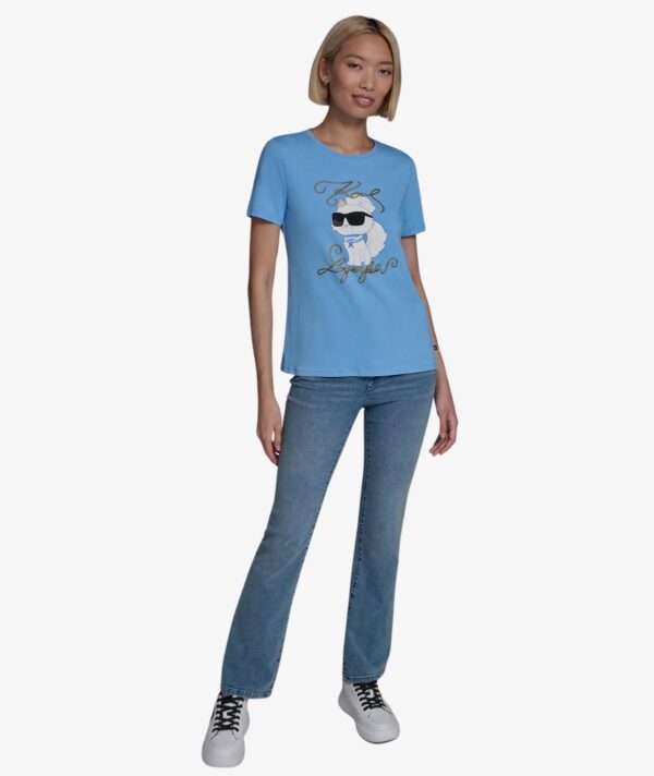 KARL LAGERFELD WOMEN'S SAILOR TSHIRT IN BLUE
