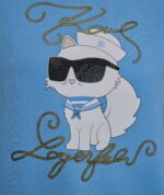 KARL LAGERFELD WOMEN'S SAILOR TSHIRT IN BLUE