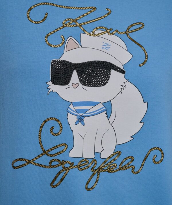 KARL LAGERFELD WOMEN'S SAILOR TSHIRT IN BLUE