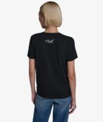 KARL LAGERFELD WOMEN'S SAILOR TSHIRT IN BLACK