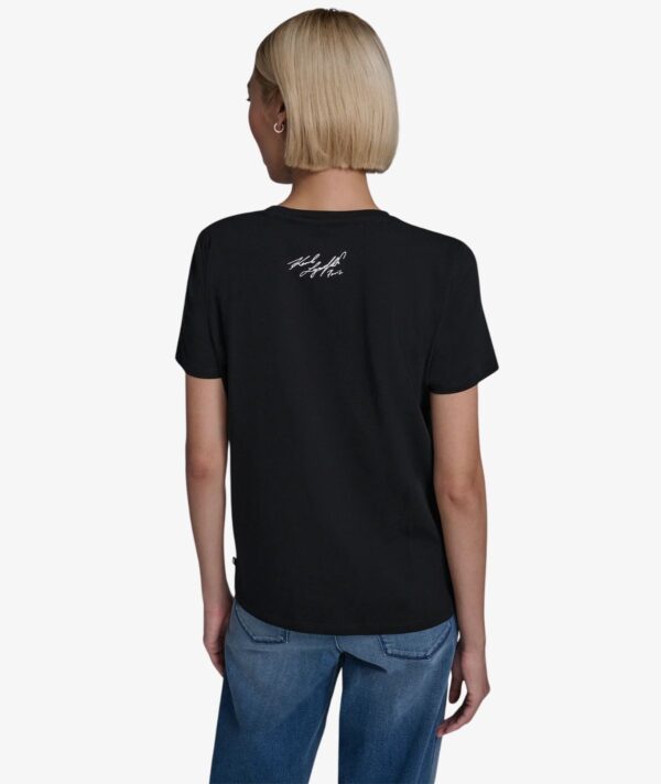 KARL LAGERFELD WOMEN'S SAILOR TSHIRT IN BLACK