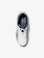 Michael Kors Stretch Knit Trainer IN WHITE NAVY