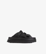 UGG Goldenglow Platform Slide Sandal IN DARK SAND BLACK