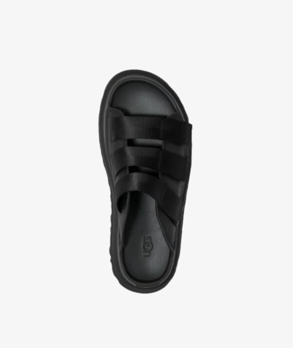 UGG Goldenglow Platform Slide Sandal IN DARK SAND BLACK