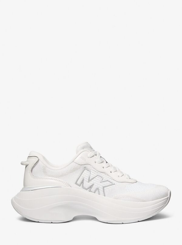 Michael Kors Stretch Knit Trainer IN WHITE