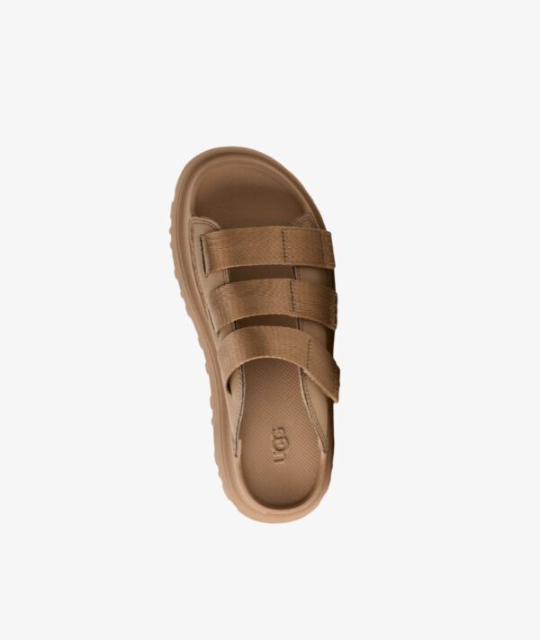 UGG Goldenglow Platform Slide Sandal IN DARK SAND