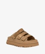 UGG Goldenglow Platform Slide Sandal IN DARK SAND