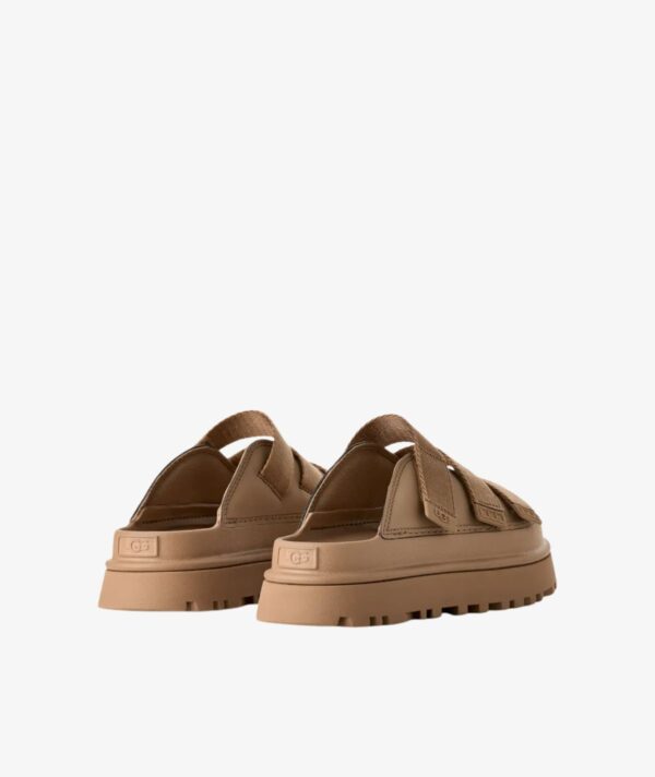 UGG Goldenglow Platform Slide Sandal IN DARK SAND