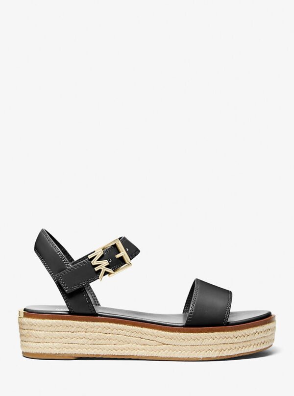 Michael Kors Signature Platform Espadrille Sandal IN BLACK