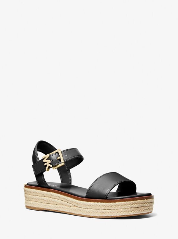 Michael Kors Signature Platform Espadrille Sandal IN BLACK